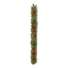 1.8M Natural Red Berry Garland W Pine Cones