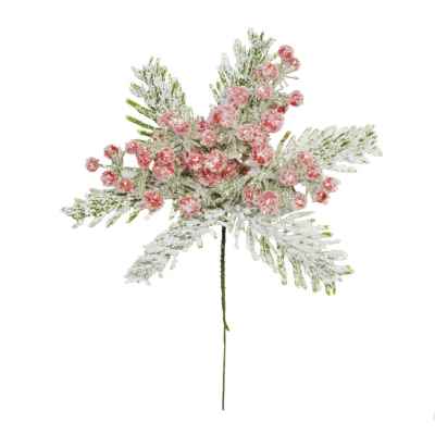 20CM FROSTED BERRY PINE PICK