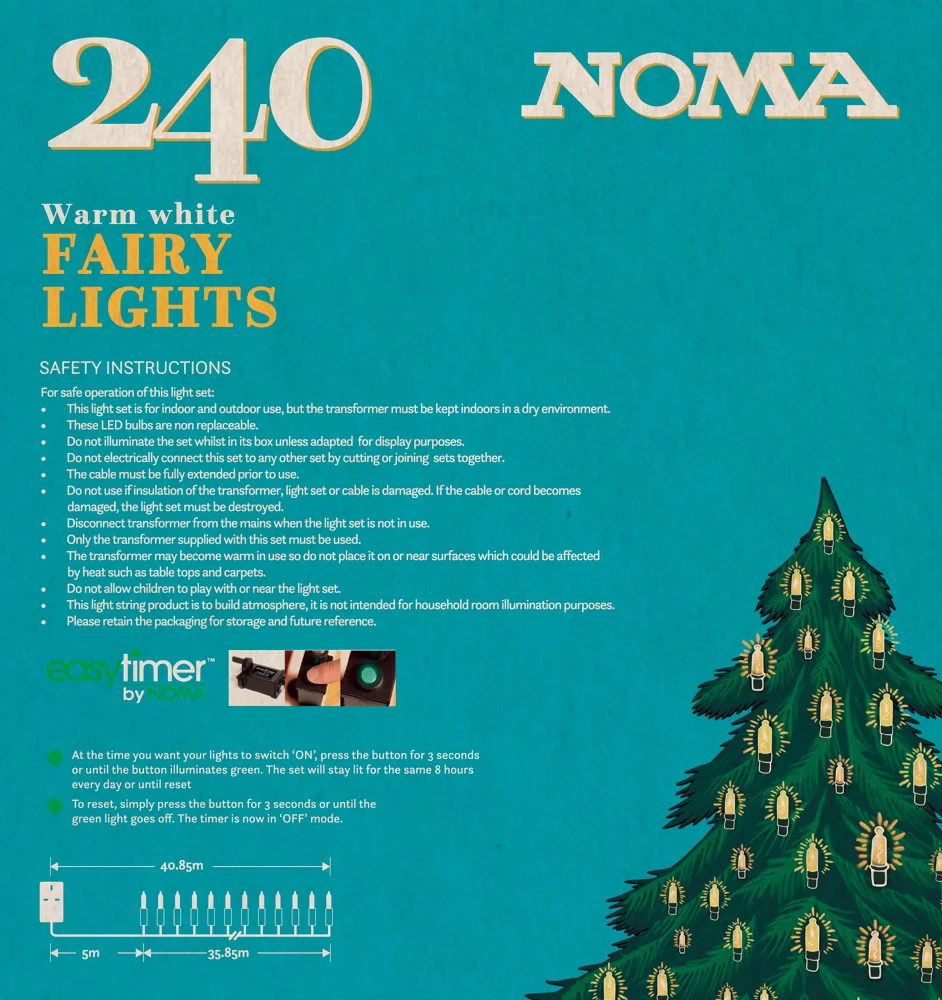 240 WARM WHITE LED CLASSIC STRING LIGHT - Image 4