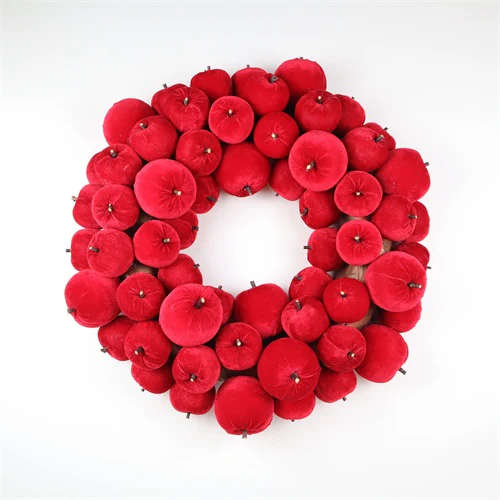 56X56X12CM Red Apple Wreath