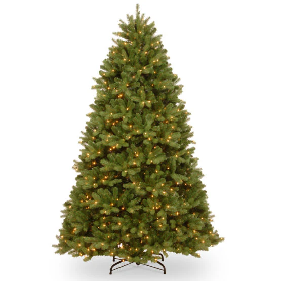 6 1/2 Feel Real Newberry Spruce  Tree with 650 Warm White LED Lights & Caps-BS