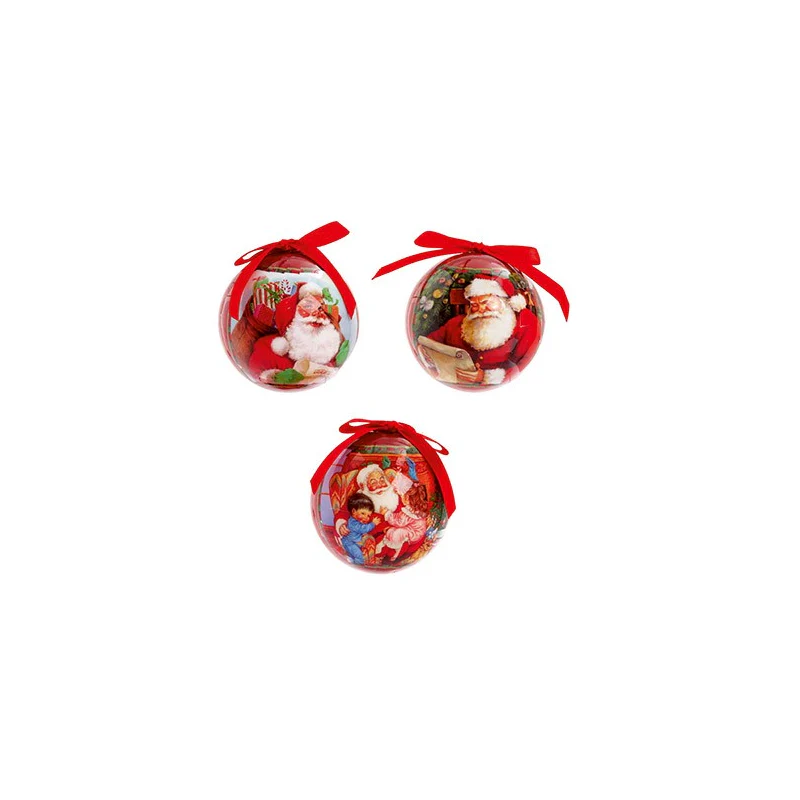 75mm 3 Asst Santa Ball