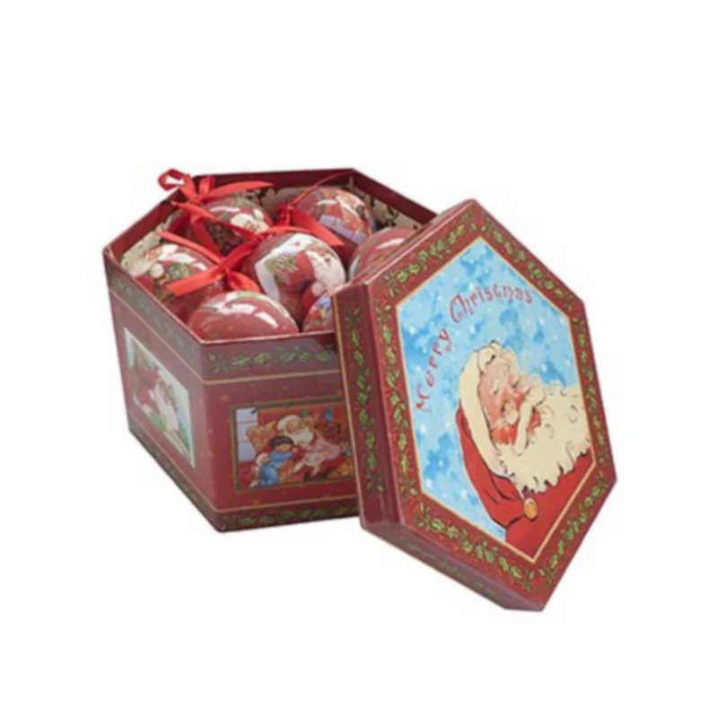 75mm 3 Asst Santa Ball - Image 2