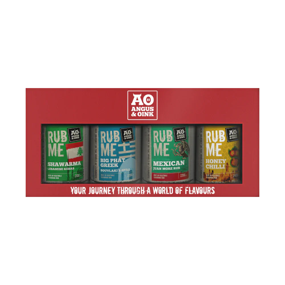 Angus & Oink Street Food Gift Pack (4x 200g BBQ Seasonings)