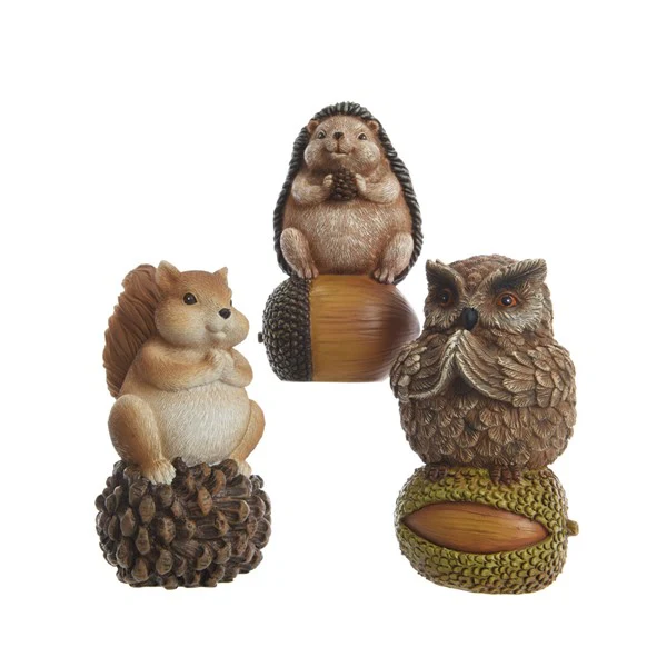 animal 3asssquirrel - hedgehog - owl small