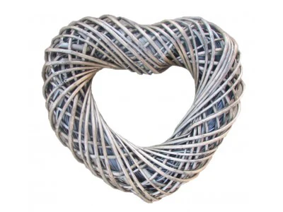 Antique Wash Heart-Shaped Wreath Medium