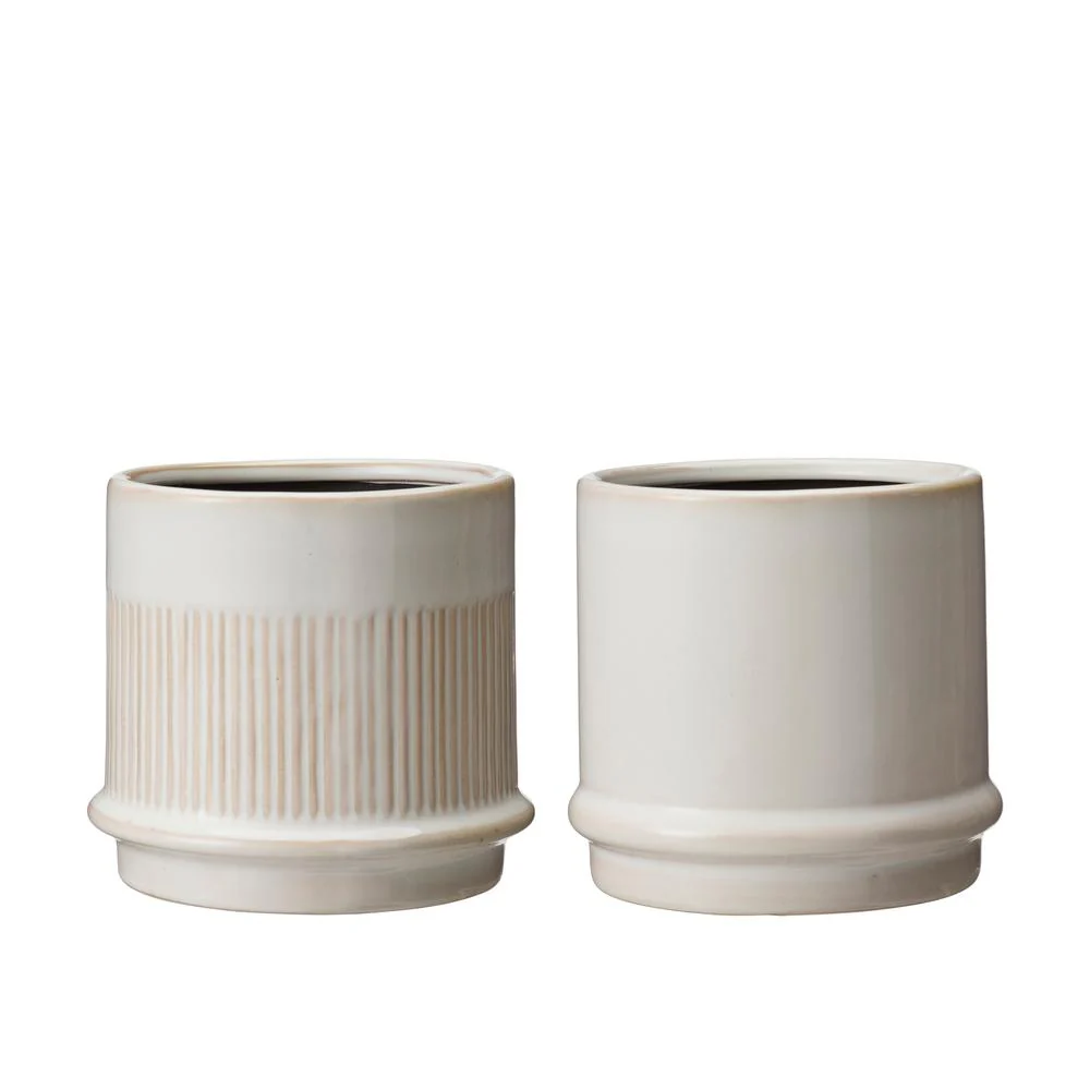ARIANA Pot Mix White Melange Ø15x14cm