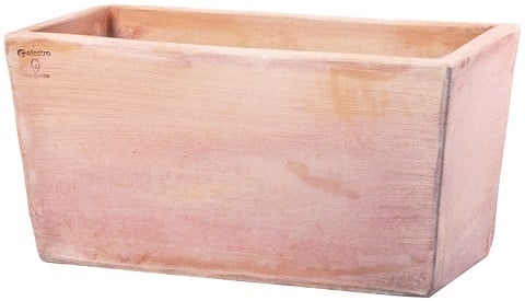 Artisinal Terracotta Modern Edged XL Trough L70cm/W35cm/H35cm (Cassetta Rettangolare Moderne)