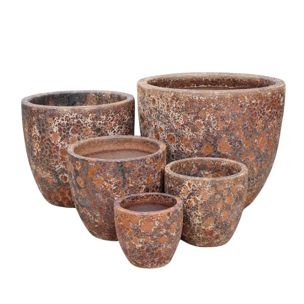 ATLANTIS MAYA PLANTER RUST Ø58 H50