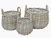 Basket Rattan Grey Ø22cm H16cm - Image 2