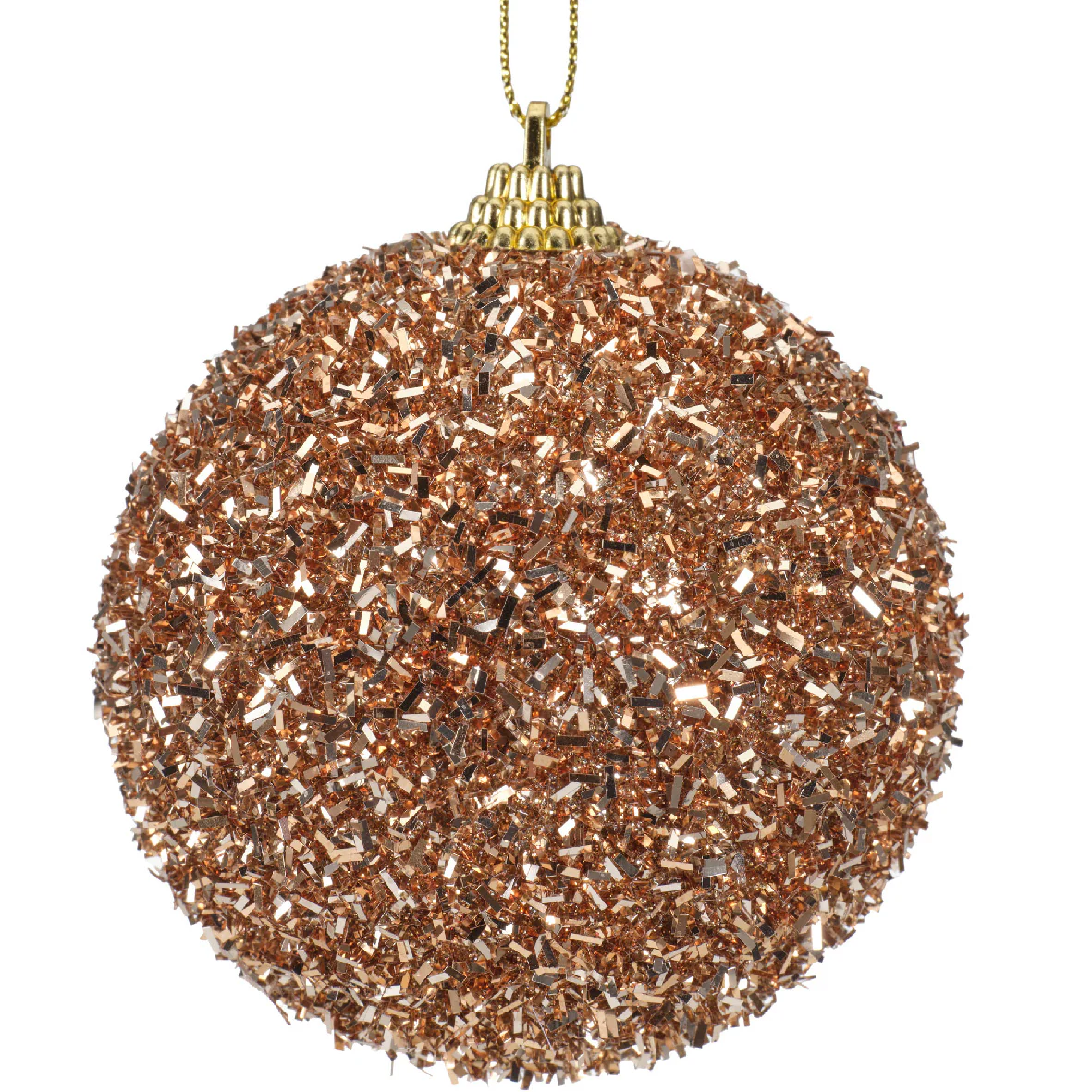 Bauble foam tinsel 2col ass assorted