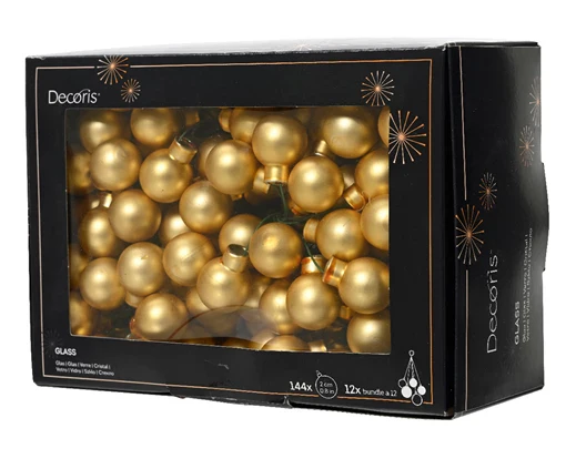 Baubles on wire glass matt light gold - Image 2