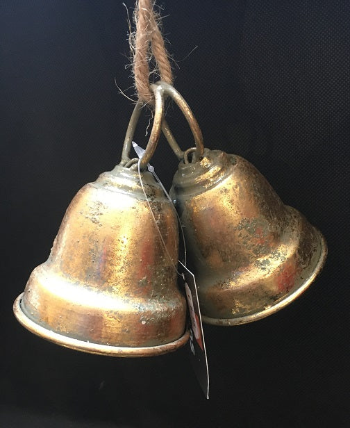 Bell Hanging Mtl 18x8x11 Gold