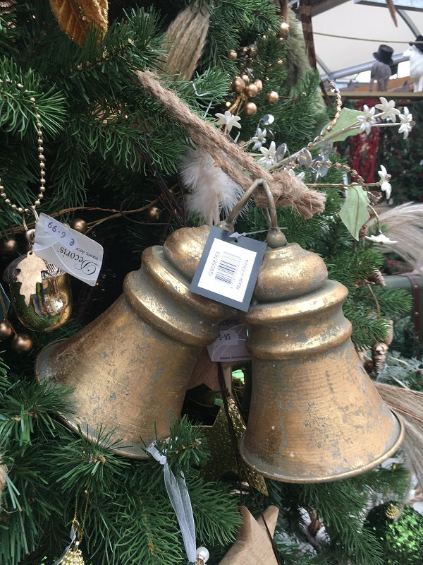 Bell Hanging Mtl 24x12x20 Gold
