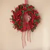 Big berry wreath red berries indoor green/red D.60cm x H.14cm - Image 2