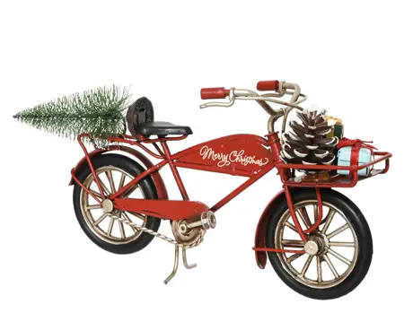 Bike iron lacquer plastic tree,iron gift red L.7cm x W.9.5cm x H.20cm