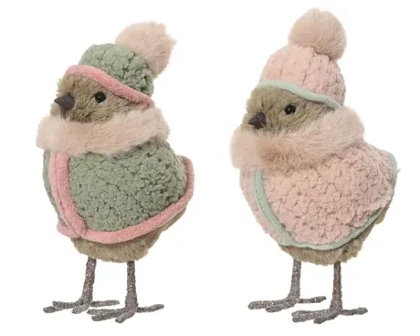 Bird polyester L.12cm x W.10cm x H.21cm