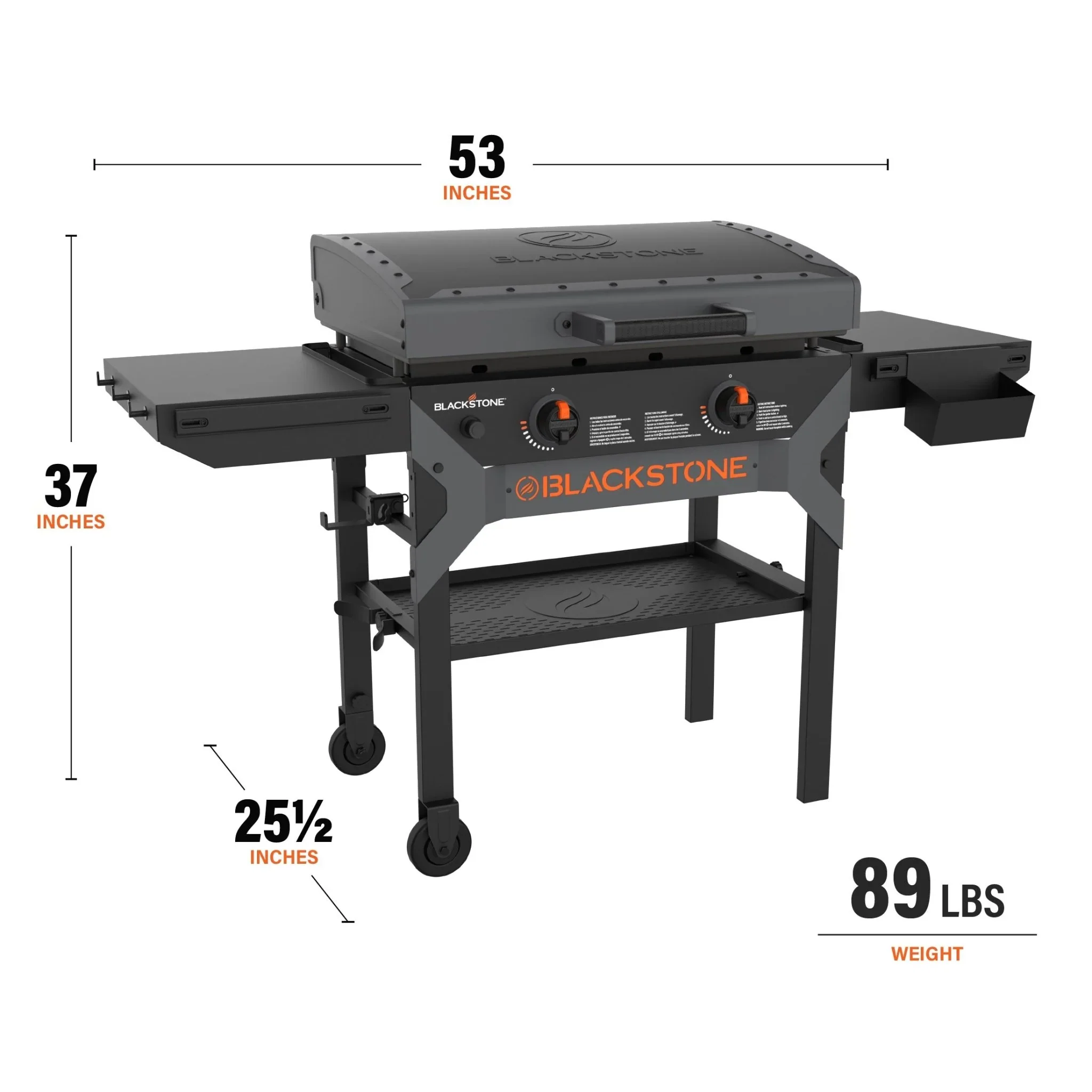 Blackstone  28inch Iron Forged Blackout Griddle Cooking Station with Hood - Image 2