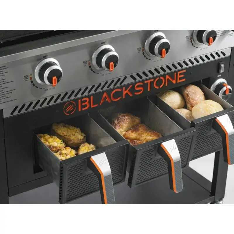 Blackstone 36in Griddle with Air Fryers & Warming Draw - Image 3