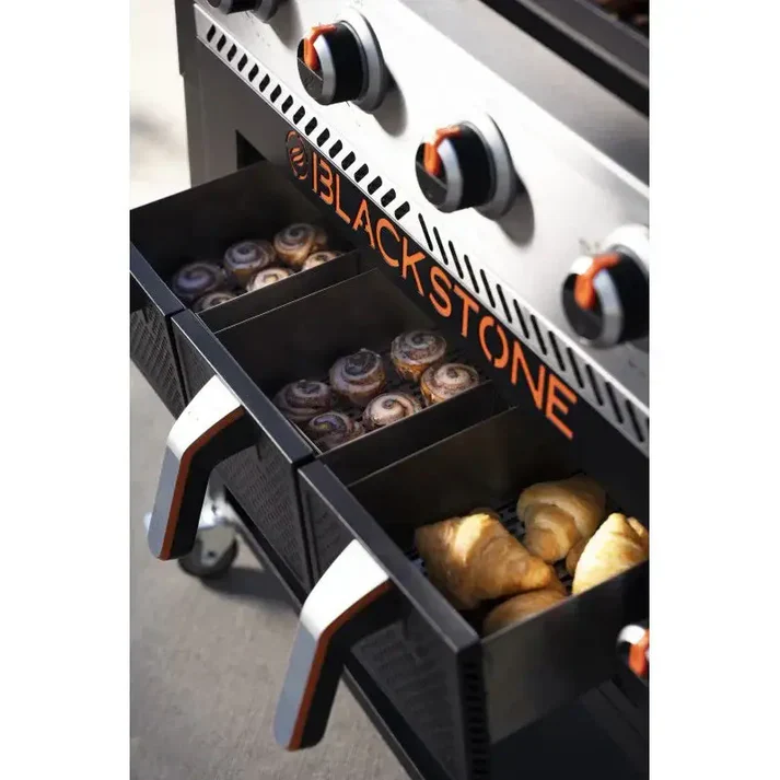 Blackstone 36in Griddle with Air Fryers & Warming Draw - Image 4