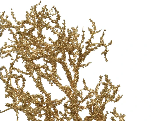 Branch on stem plastic gold - Image 2