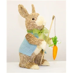 BUNNY WITH DANGLING CARROT