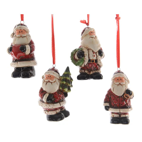 cer Santa with hanger 4ass