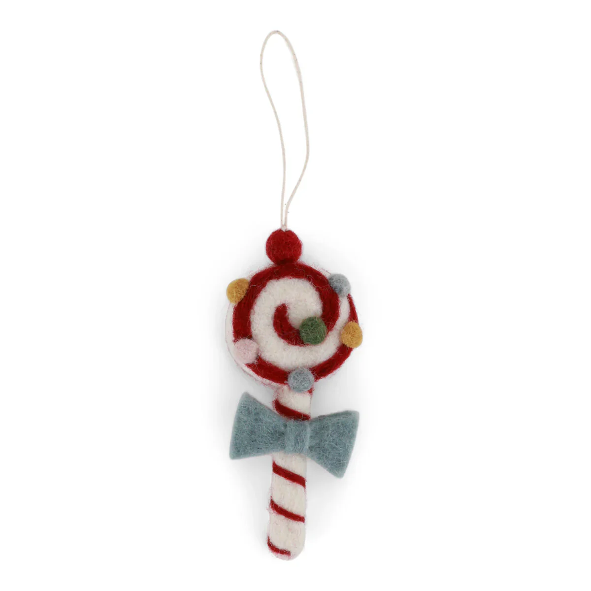 Christmas Candy w/Light Blue Bow