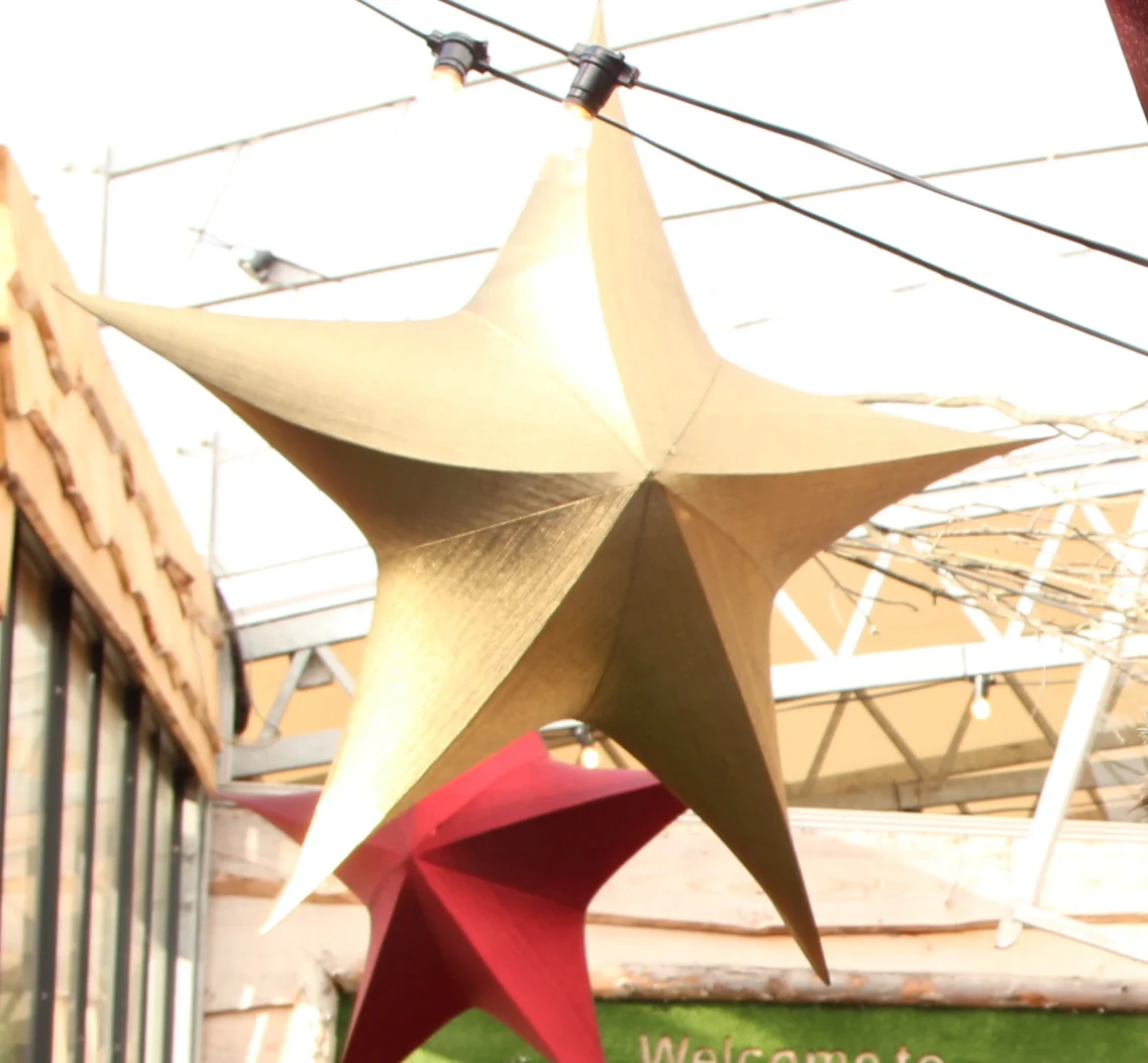Christmas hanger star Maria S gold L23B12CM