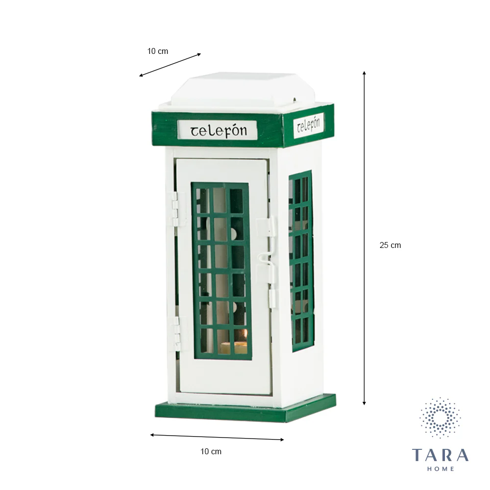 Classic irish telefon box lantern 25cm