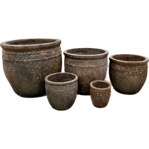 Coin Planter Pot Rust Ø19 H20