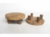 Deco Plate Teak Natural d15h6cm