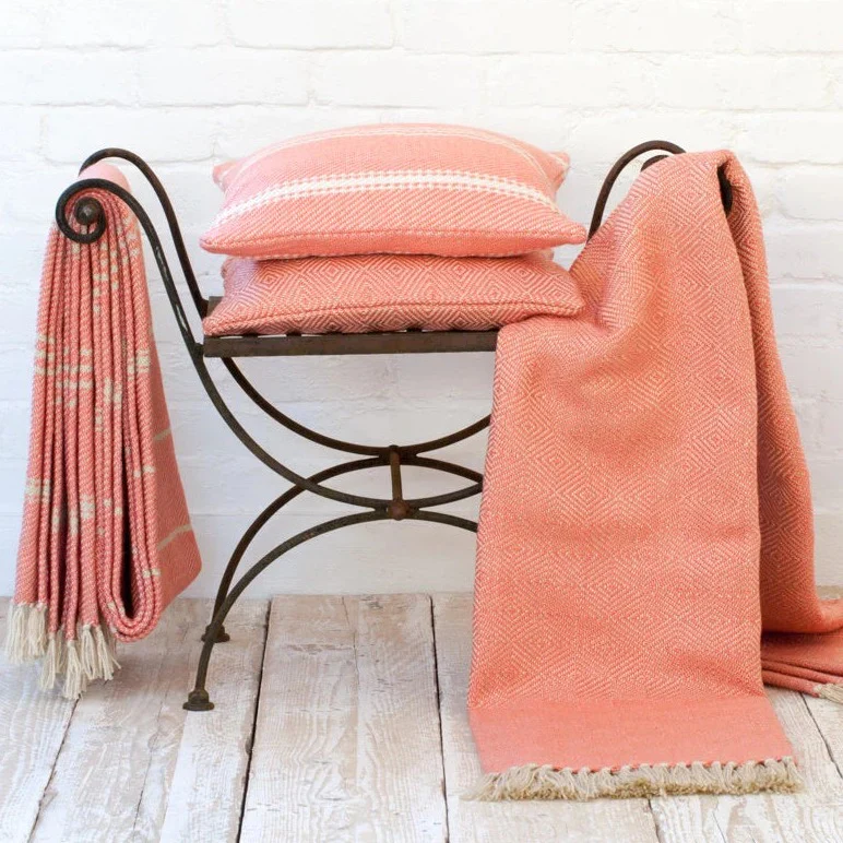 Diamond Blanket Coral 230cm x 130cm - Image 2
