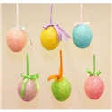 EASTER GLITZ SMALL EGG HANGER 8 X 6CM