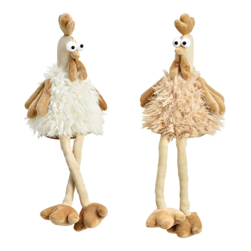 Edge stool chicken,  (W/H/D) 17x40x13cm