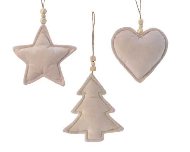 fabric figurine w hanger 3assorted