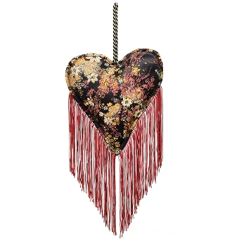 Fabric hanging Heart Red
