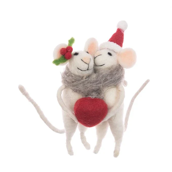 FELT Mouse Couple 14cm