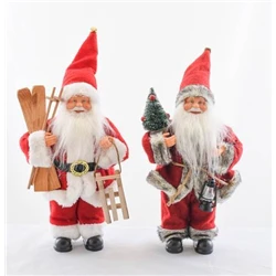 FESTIVE SANTA CLAUS HANGER 2 ASSORTED 18CM