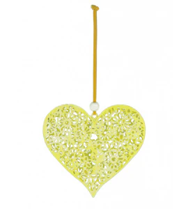 Filigree Heart Hanger 9cm