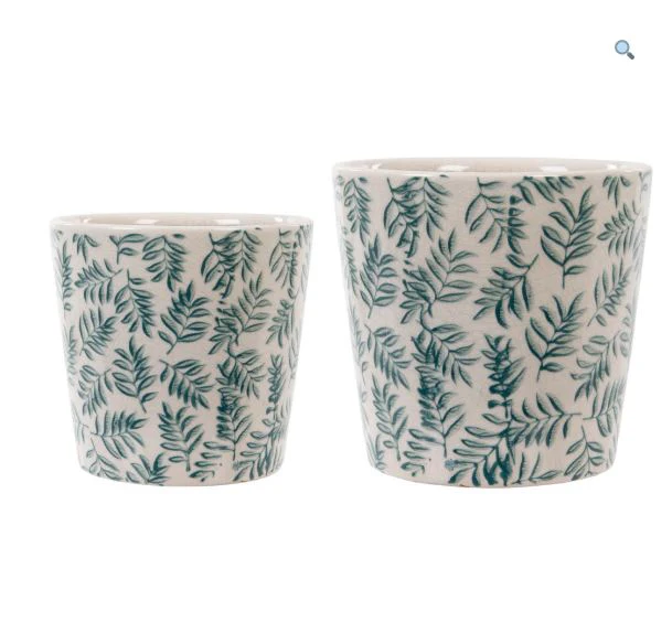 Floral Pot Leaf S Ø14cmDx13cmH