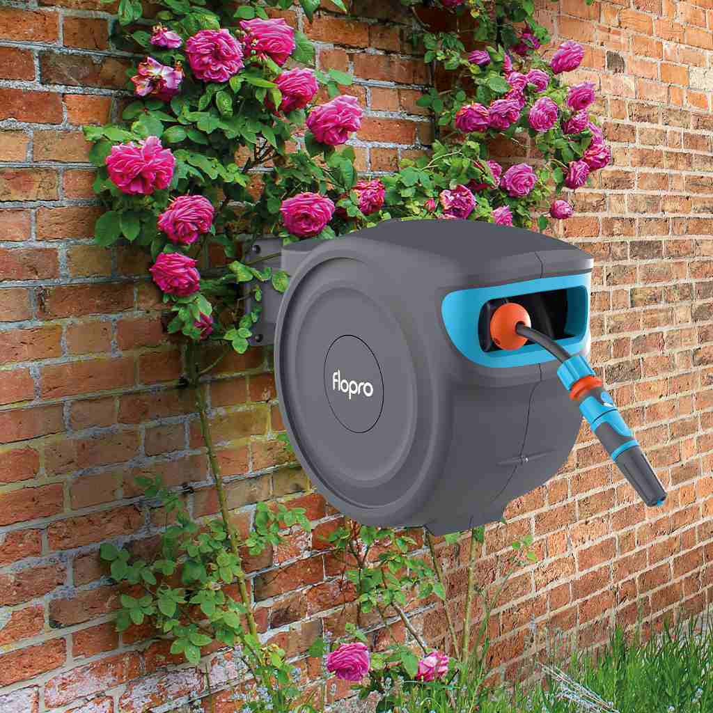 Flopro Auto Rewind Wall Mounted Hose Reel with 20m Hose - Image 3
