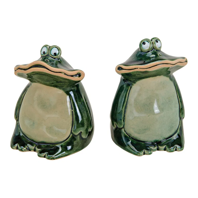 Frog, ceramic, green