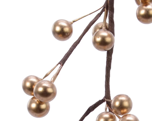 Garland foam foam berries gold - Image 2