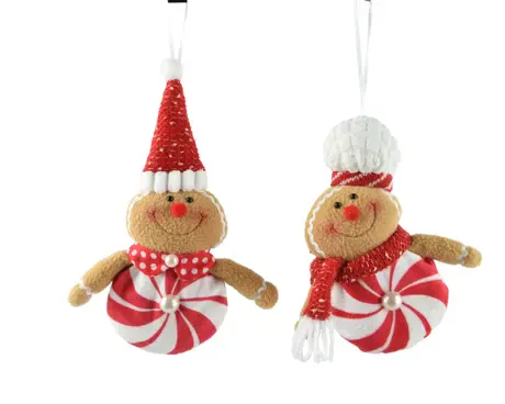 Gingerbread polyester brown L.19cm x W.7cm x H.20cm