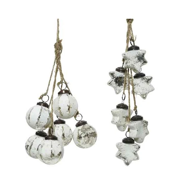 gl bauble bundle hanger 2ass white