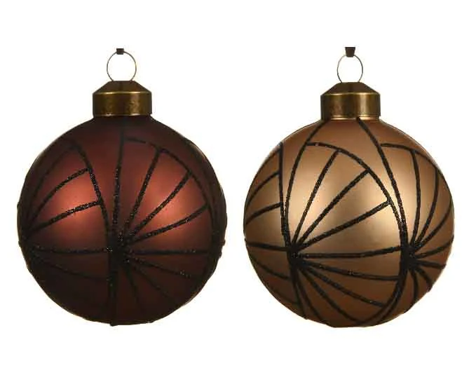 gl bauble graphic glit 2clsdia8cm