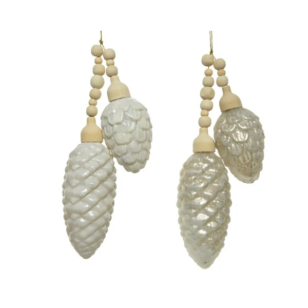 gl pinecone bundle ant 2ass winter white