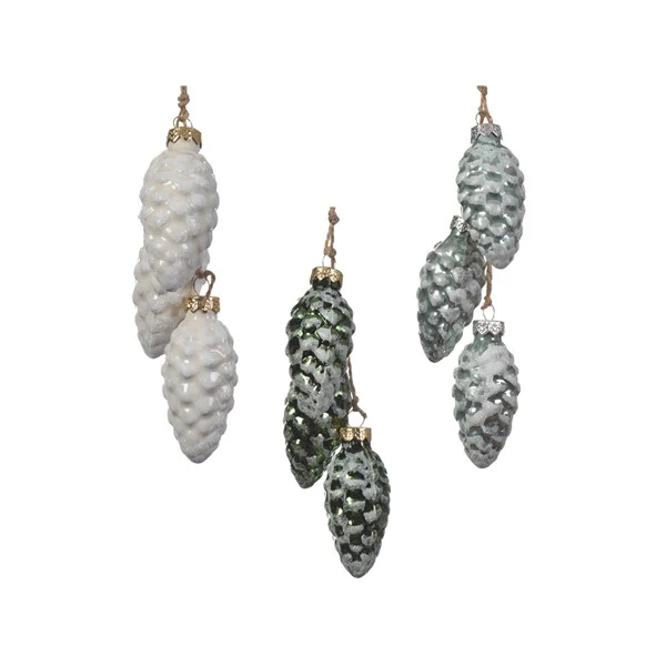 glass pinecone bundle 3col ass