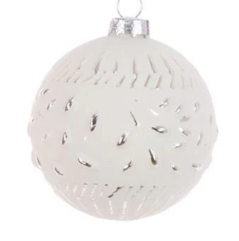 GLASS Piper Bauble 8cm